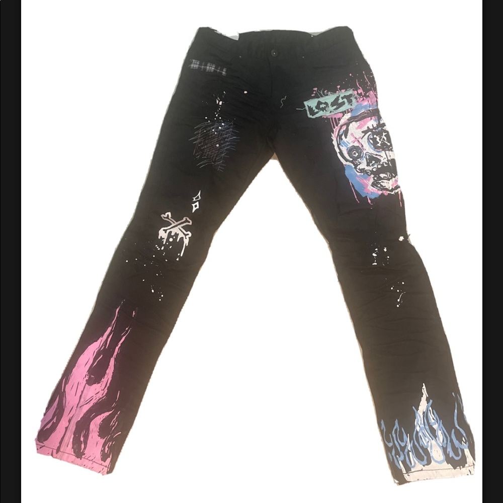 Slim straight leg men jeans
